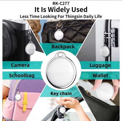 Traceur Bluetooth Universel – Compatible Apple Find My & Android | Localisateur d’Objets (Clés, Sac, Valise, Portefeuille)