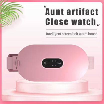 Ceinture Chauffante & Massage Intelligent pour le Ventre – Soulagement des Douleurs Menstruelles et Relaxation Abdominale